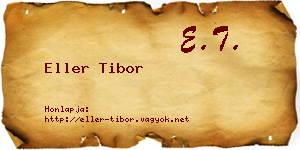 Eller Tibor névjegykártya