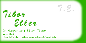 tibor eller business card